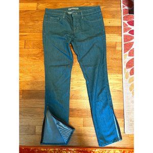 J Brand "The Deal" skinny leg jeans in sea wash with ankle zipper